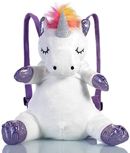 Extreme Kawaii, Mini Unicorn Plush Backpack, 16"