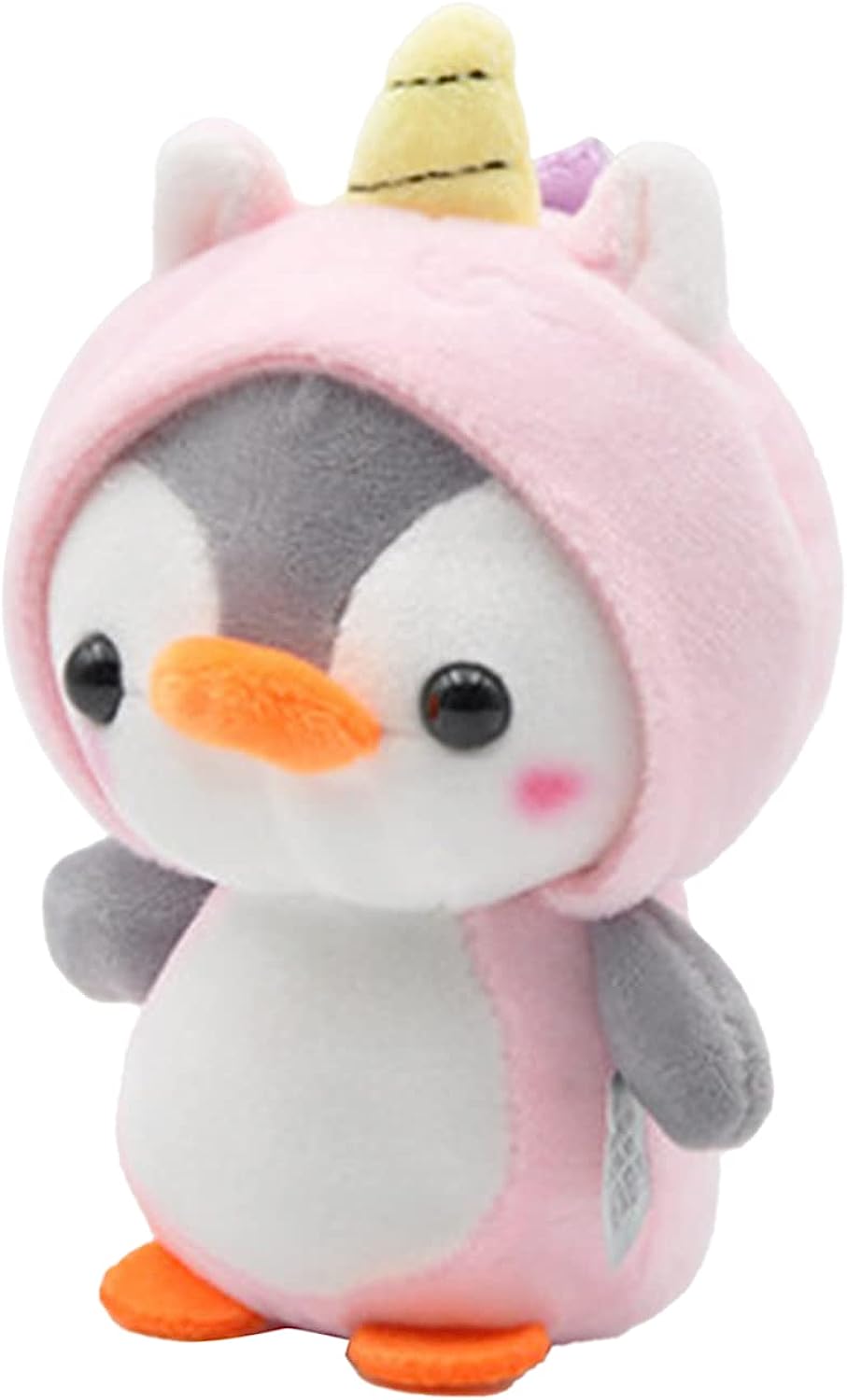Penguin in Unicorn Costume Plush Clip