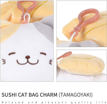 Tamagoyaki Mochi Cat Plush Clip