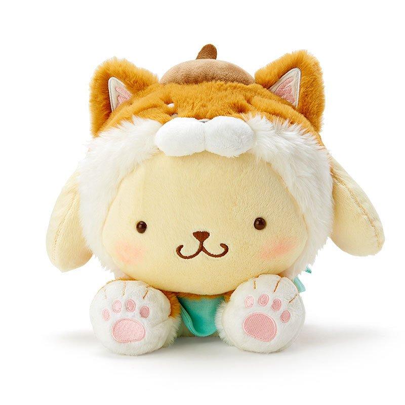Pompompurin Shiba Inu Laying Down Plush