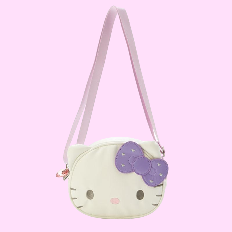 Sanrio Hello Kitty Pochette Crossbody Purse, Face Shaped