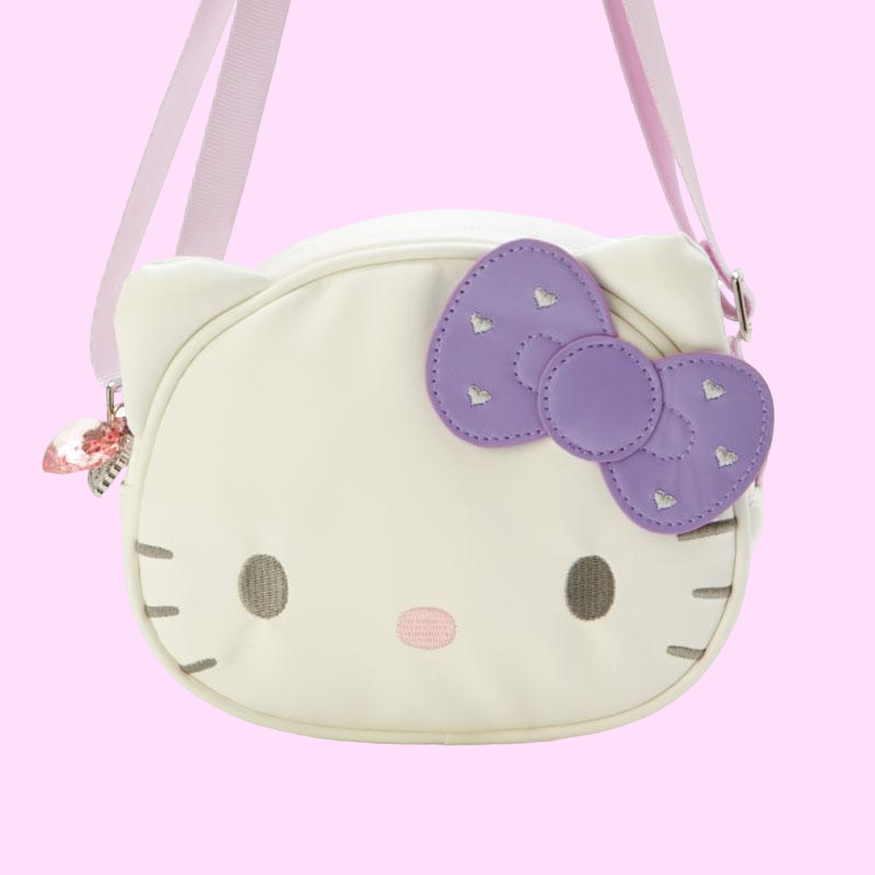 Sanrio Hello Kitty Pochette Crossbody Purse, Face Shaped