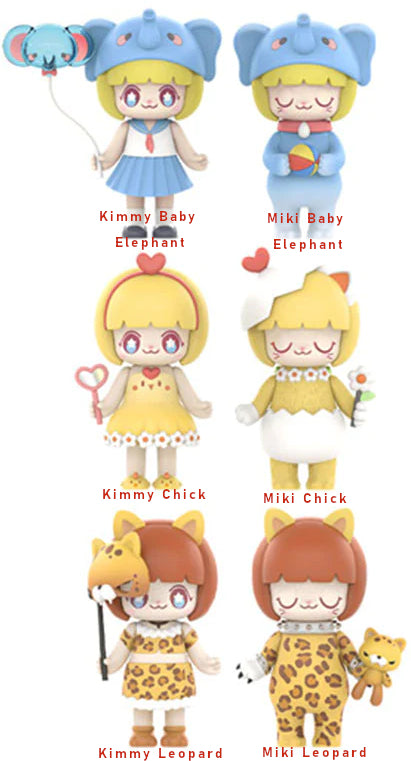 52toys Kimmy & Miki Animal Series 2, Opened Blind Box