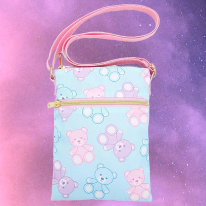 Loungefly Kawaii Pastel Bears Passport Crossbody Bag
