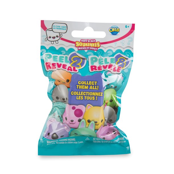 Orb Soft'n Slo Squishies, Peel 2 Reveal Series, Mochi Blind Bags