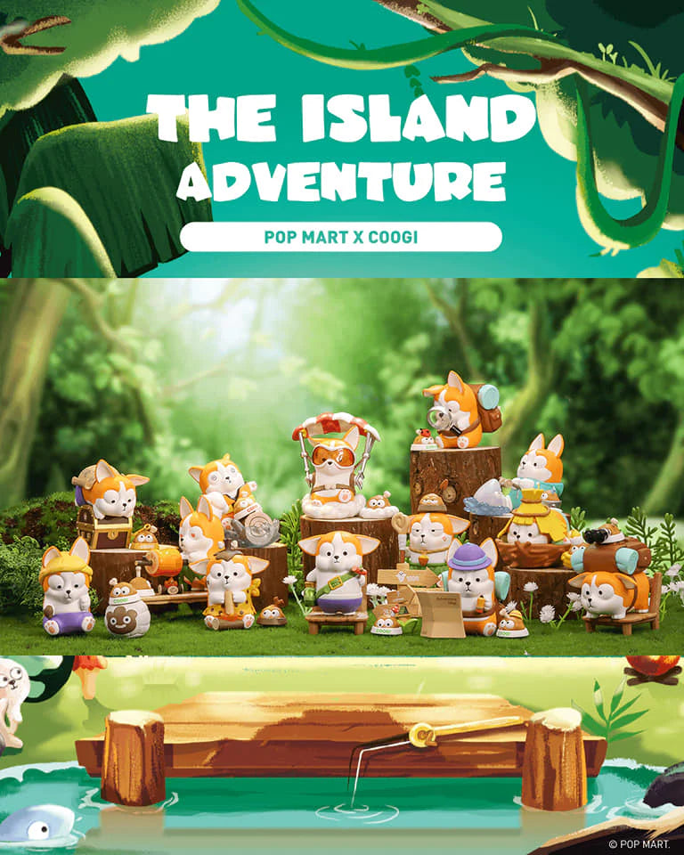 Pop Mart Coogi & Foody The Island Adventure Series, Opened Blind Box