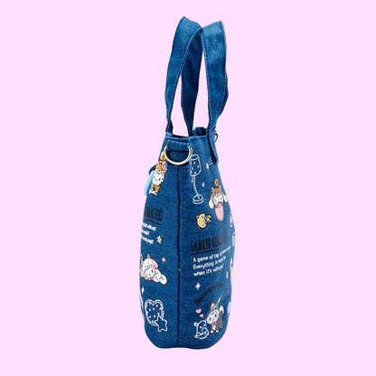 Sanrio Shiba Inu Denim Shoulder Bag Tote