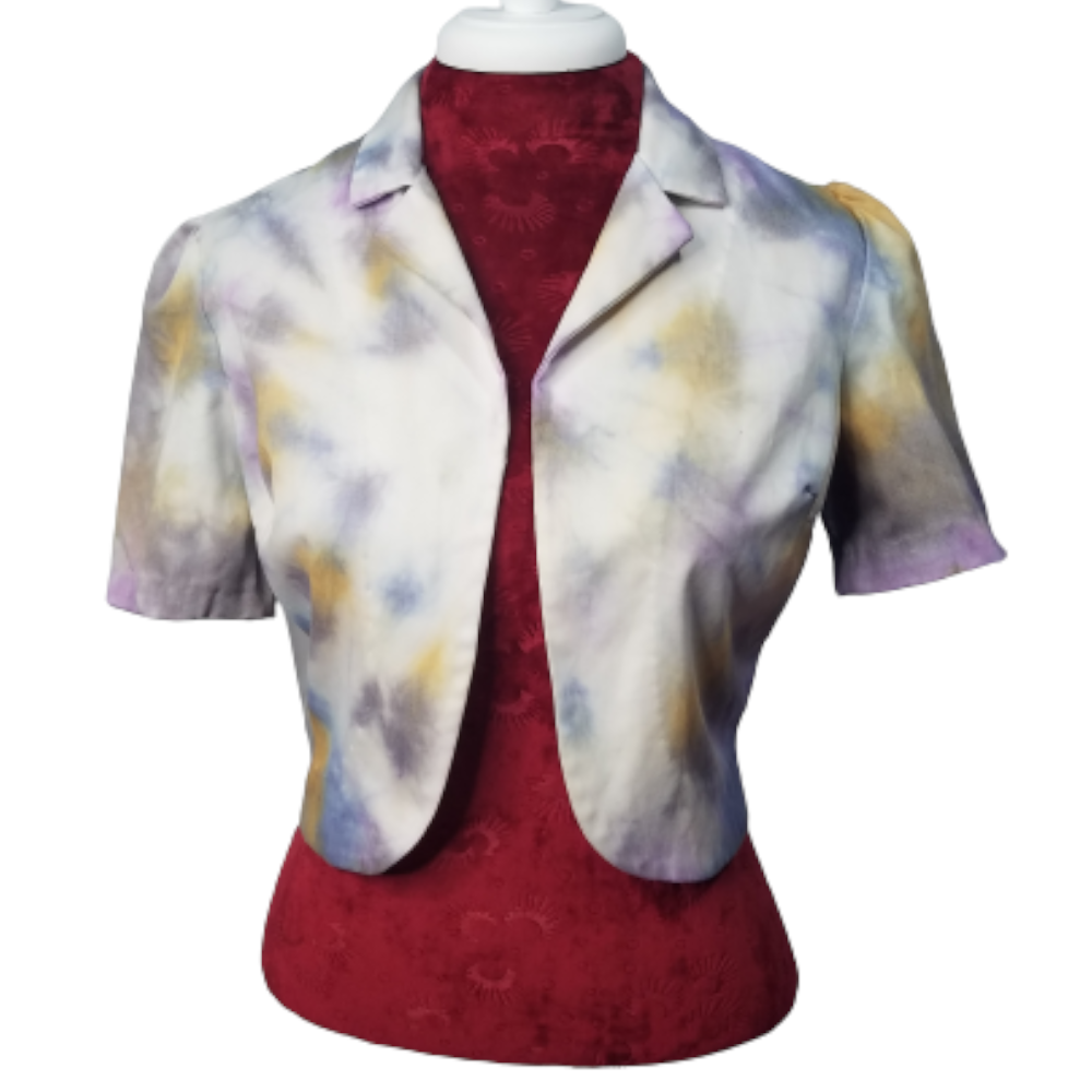 EK Original, Short Sleeve Hand-Dyed Blazer, Size Medium