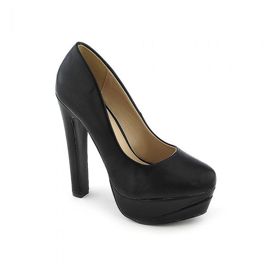 Black Platform Pumps
