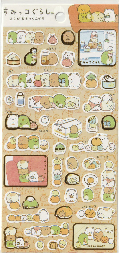 San-x Sumikko Gurashi Sticker Sheet, Corner Things
